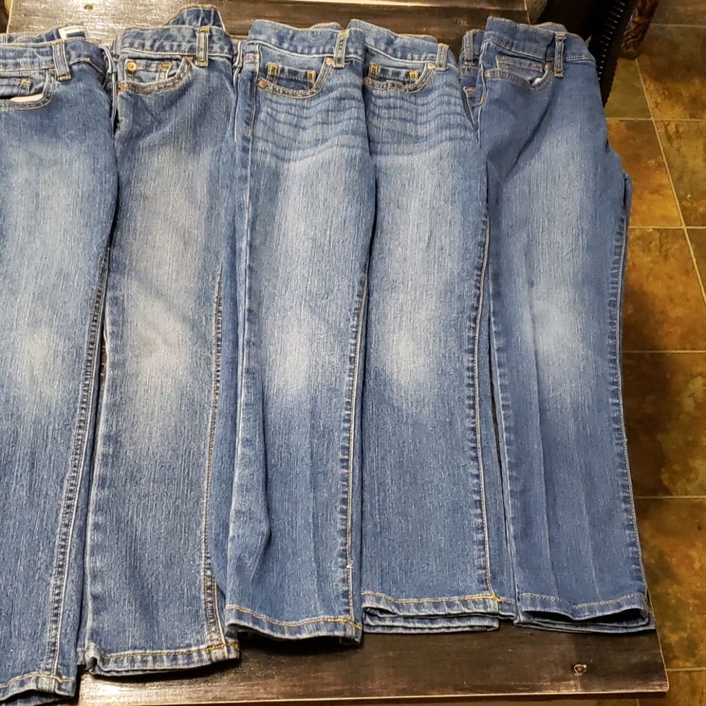 Lot of little girls Children's place jeans 6X/7